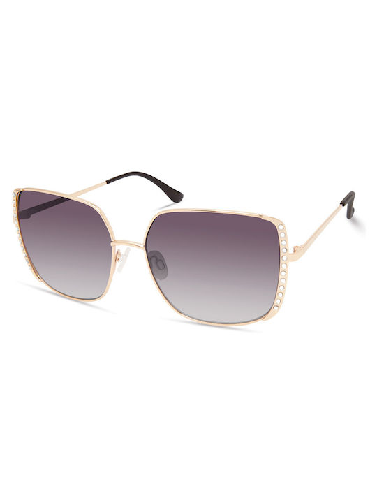 Guess Women's Sunglasses with Rose Gold Metal Frame and Gray Gradient Lens GF0409 11W