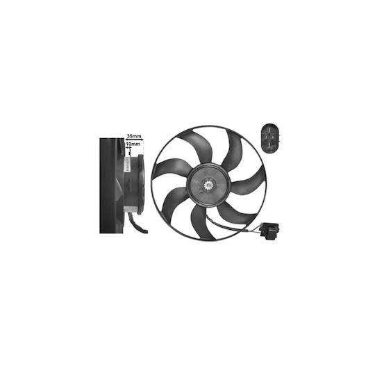 Ventilator Radiator Opel Astra Gtc J Tyc 825-0020