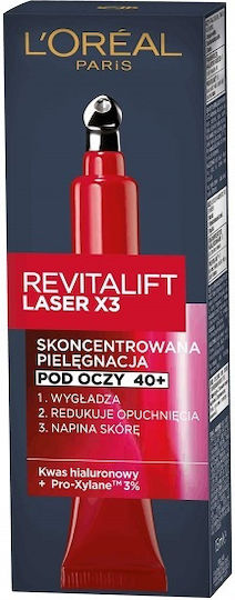 L'Oreal Paris Revitalift Laser Renew Cremă de Ochi pentru Anti-îmbătrânire, Hidratare și Pungi sub Ochi 15 ml