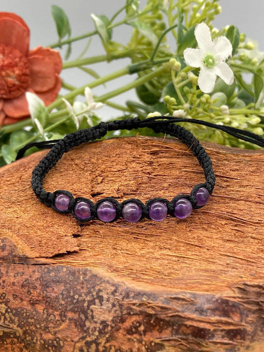 Amethyst Beaded Bracelet