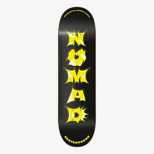 Nomad Typo Series Deck Golden Mc 8" Σανίδα Shortboard Μαύρη
