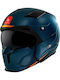 MT Streetfighter SV S A7 Blue Mat Κράνος Μηχανής Modular ECE 22.06 1350gr με Sunvisor