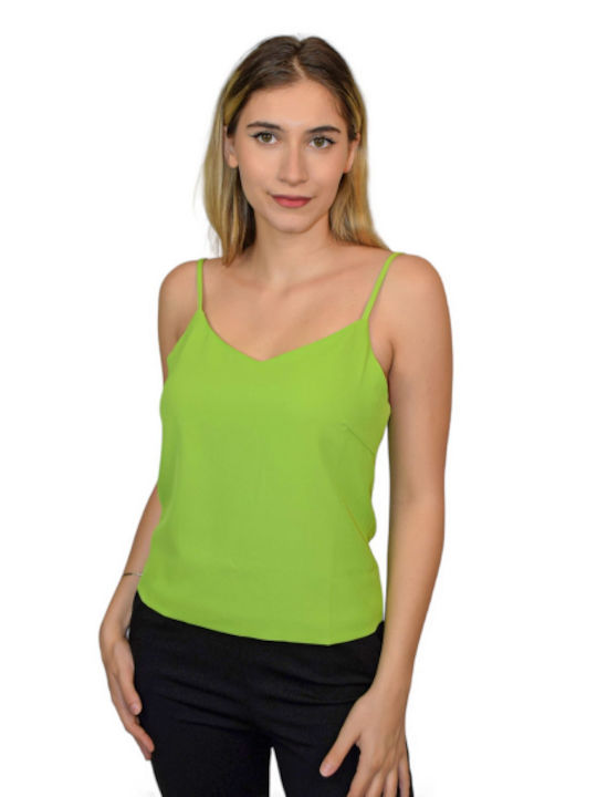 Morena Spain Damen Bluse Ärmellos Green