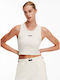 Karl Lagerfeld Logo Women's Blouse Sleeveless Ivory