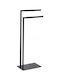 Zeller Raft de haine de Baie Simplu ​82x82cm Negru