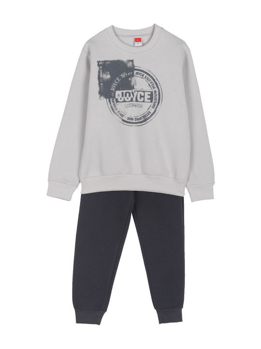 Joyce Kids Sweatpants Set Grey 2pcs Fouter