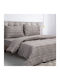 Beauty Home Espresso Αrt 12077 Coverlet Single from Percale Embrime 160x240cm