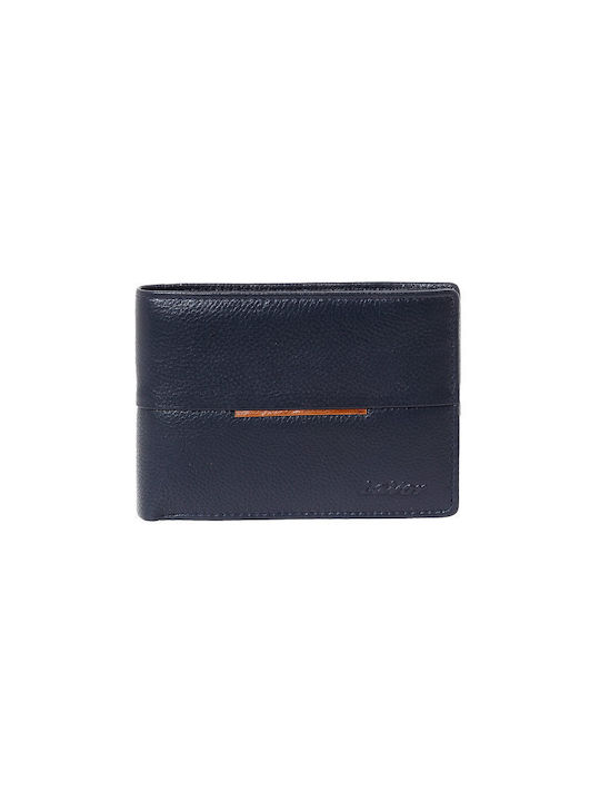 Lavor Men's Leather Wallet with RFID Blue