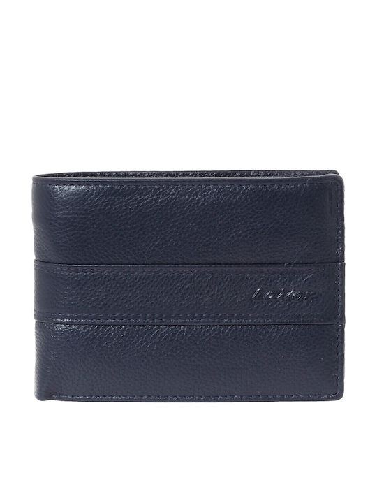 Lavor Leather Men's Wallet Classic with RFID Blue
