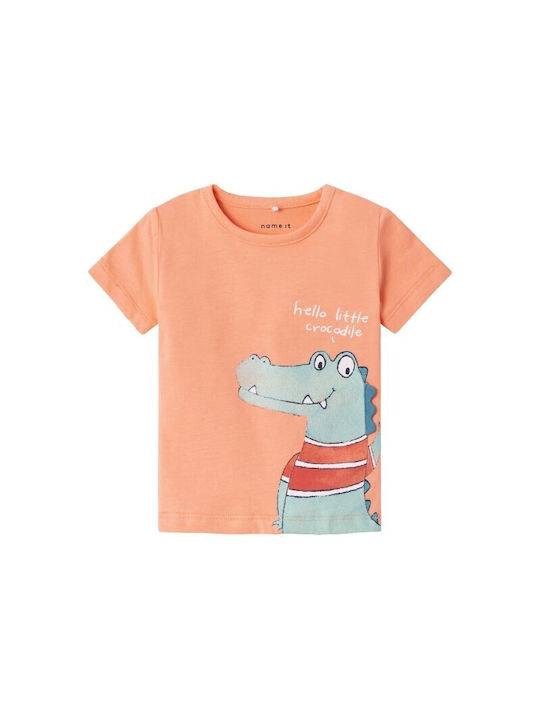 Name It Kids Blouse Short Sleeve Salmon