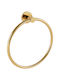 Verdi Omicron Single Wall-Mounted Bathroom Ring Gold