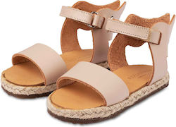 Babywalker Pink Baptism Leather Sandals