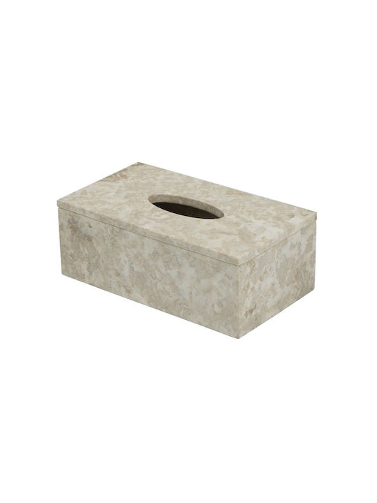 Artekko Θήκη για Χαρτομάντηλα Μπεζ 27x15x10cm 86452