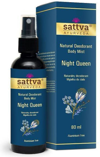 Sattva Sattva Natural Deodorant Body Mist Natural Deodorant In Form Body Mist Night Queen 80ml