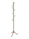 Wooden Coat Rack Brown 175cm