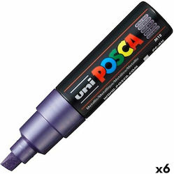 Μαρκαδόρος Posca Pc-8k Βιολετί X6