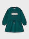 Mädchenkleid Mädchenkleider Langärmeliges Set aus 2 mit Deckel Grün