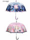 Chanos Regenschirm Kompakt Rosa