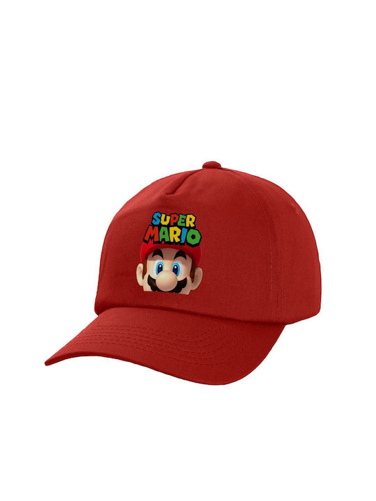 Koupakoupa Παιδικό Καπέλο Υφασμάτινο Super Mario Κόκκινο