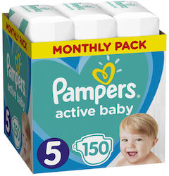 Pampers Πάνες με Αυτοκόλλητο Active Baby Monthl...
