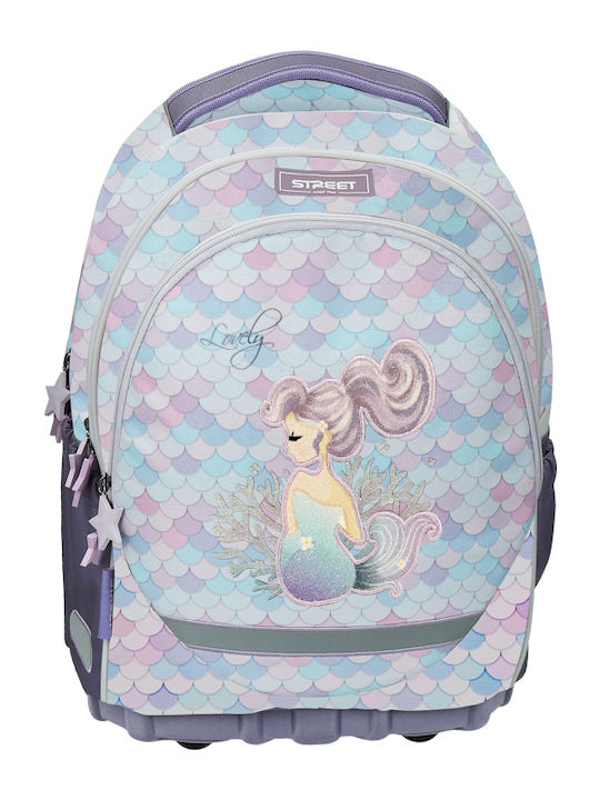 School Bag Street Mermaid 31x16x43cm Ergonomic Back Air System Hard Bottom