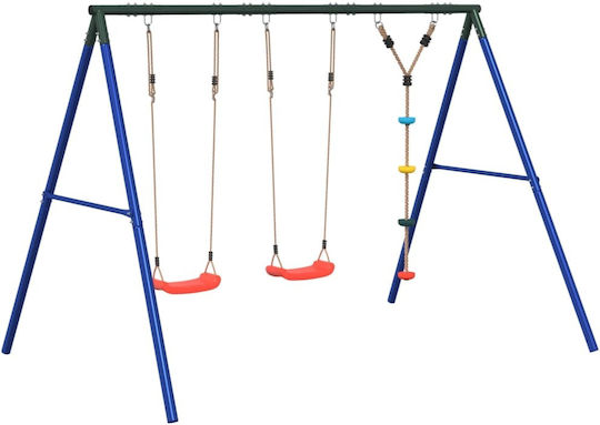 vidaXL Κούνια Διπλή Μεταλλική 273.5x185x185εκ. Πολύχρωμη