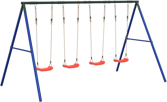 vidaXL Metal Hanging Swing 341x185x185cm Blue
