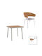 Synergy White Dining Room Set for Small Outdoor Spaces 3 Pieces