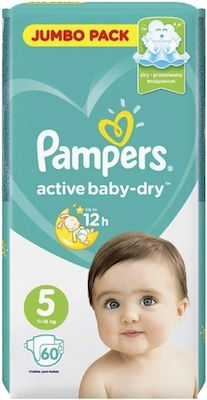 Pampers Scutece cu bandă adezivă Active Baby Nr. 5 pentru 11-16 kgkg 60buc