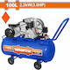 Wadfow Κομπρεσέρ Αέρος 92dB με Ισχύ 3hp και Αεροφυλάκιο 100lt