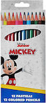 Set creioane colorate cu 12 culori Mickey Disney