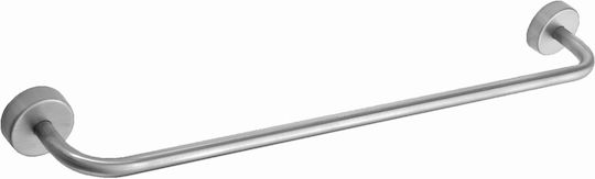Karag Moderno Ράγα Μπάνιου Μονή Επιτοίχια με Βίδες ​50x50cm Ασημί