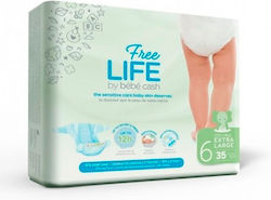 Bebe Cash Freelife Tape Diapers No. 6 for 18+ kg 35pcs