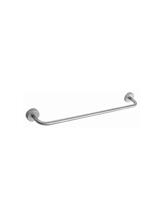 Karag Single Wall-Mounted Bathroom Rail ​30x30cm Silver