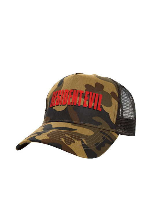 Resident Evil Adult Structured Trucker Hat Mesh Variation Army 100% Cotton Adult Unisex One Size