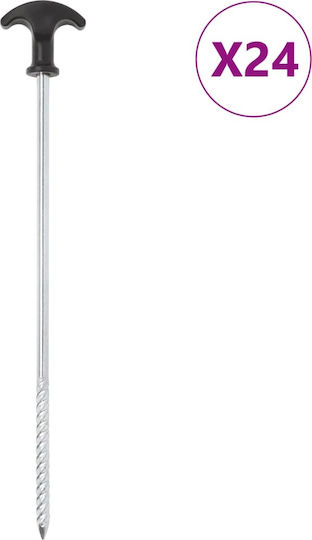 vidaXL Tent Pegs Camping Set 24 Pieces 4.5cm