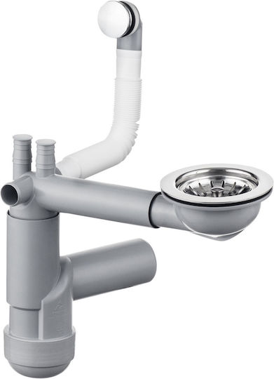 Deante Space Saver Lux Zxy 9917 Steel Sink Siphon