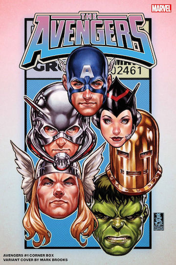 Τεύχος Κόμικ The Avengers 1 Brooks Corner Variant Cover, Vol. 1 Brooks corner box var