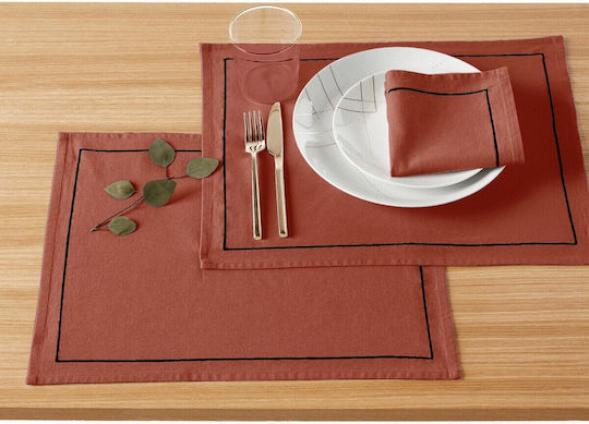 La Redoute Interieurs Салфетки Сет 4бр Кафяв 35x45бр