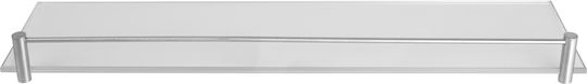 Karag Wandmontiertes Badezimmerregal Glas 40x10x4cm Satin