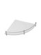 Karag Corner Wall Mounted Bathroom Shelf Glass 25x25x4cm Satin