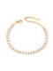 Callajewels Γυναικείο Βραχιόλι Ριβιέρα από Ατσάλι Επιχρυσωμένο με Ζιργκόν