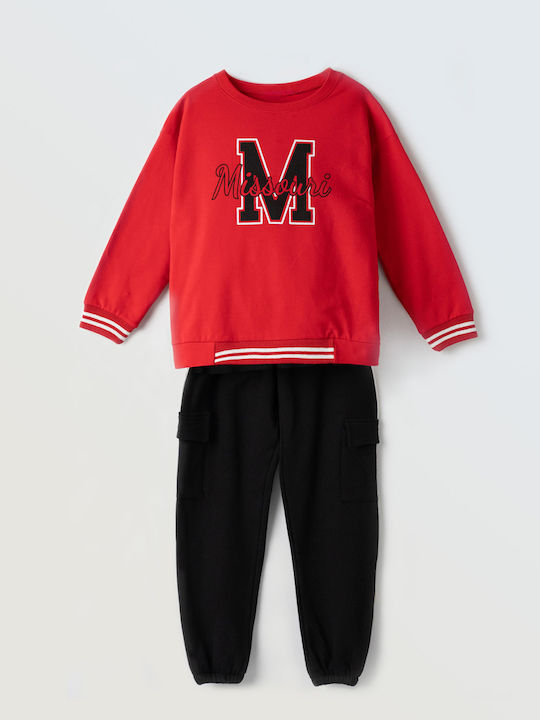 Evita Kinder Sweatpants Set - Jogginganzug Red ...