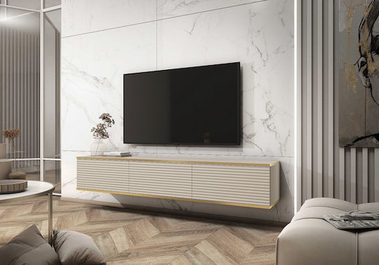 TV-Ständer Beige M175xP30xH32cm
