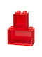 Kinderregal Lego Wandhalterung Rotes 31.8x16x21cm
