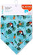 Babyono Bandana from 100% Cotton with Button Turquoise for 0 m+ 2pcs