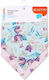 Babyono Μπαντάνα από 100% Βαμβάκι με Κουμπί Floral 2τμχ
