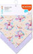 Babyono Horses Baby Bandana 100% Cotton with Button 2 Pieces