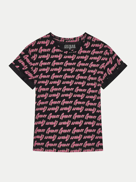 Guess Kids' Blouse Short Sleeve Black