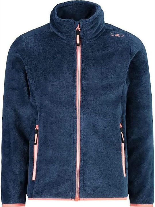 CMP Kinderstrickjacke Fleece Blau Highloft